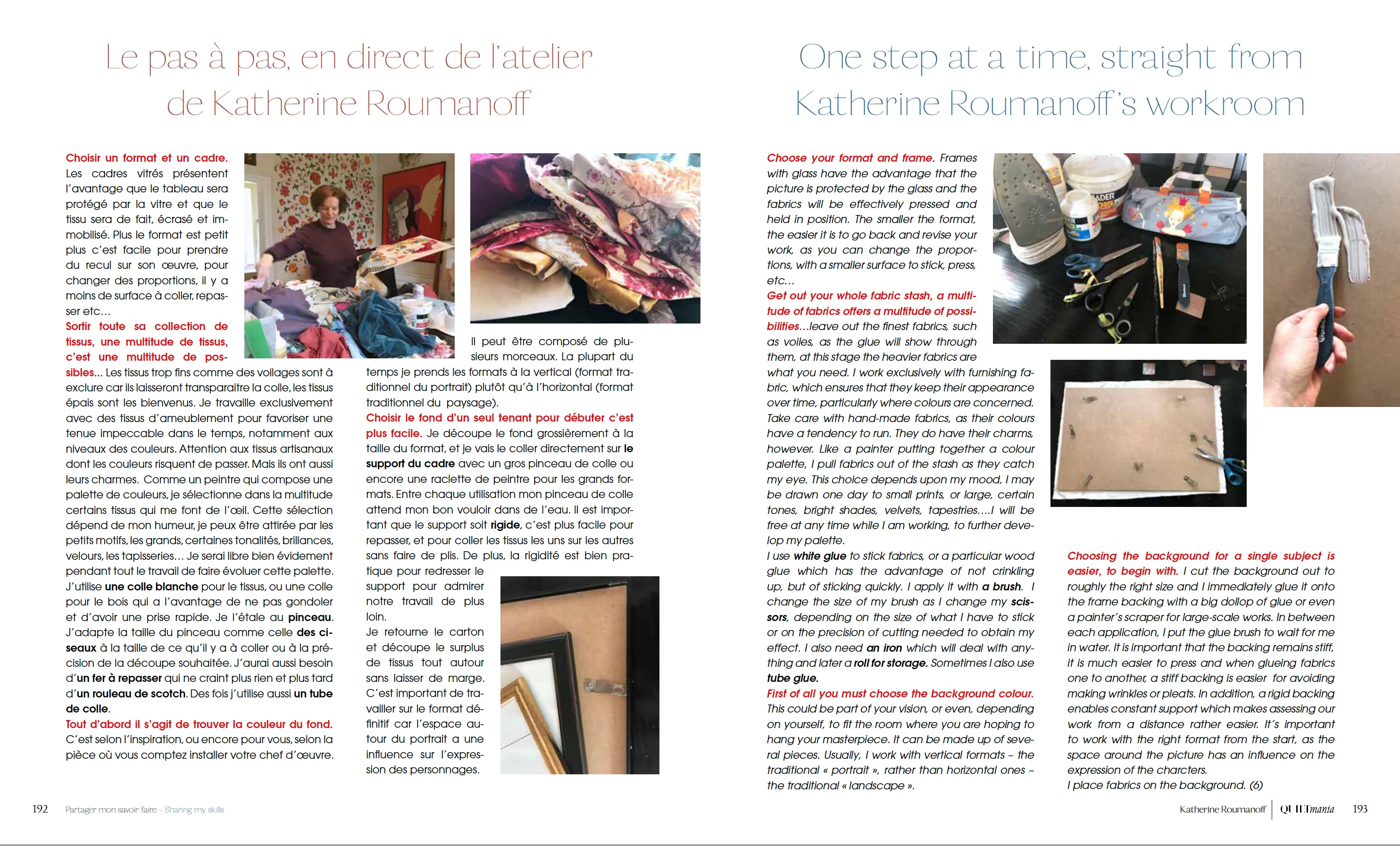 Aperçu du catalogue — double page