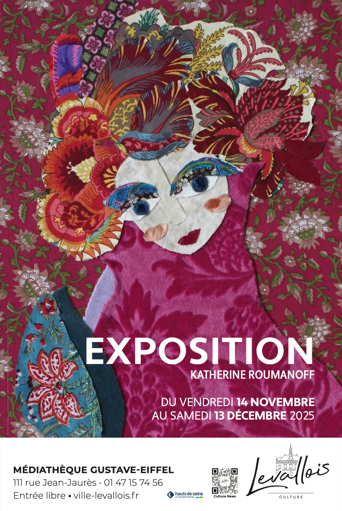 Exposition — Médiathèque Gustave-Eiffel, Levallois, 14 nov-13 déc 2025