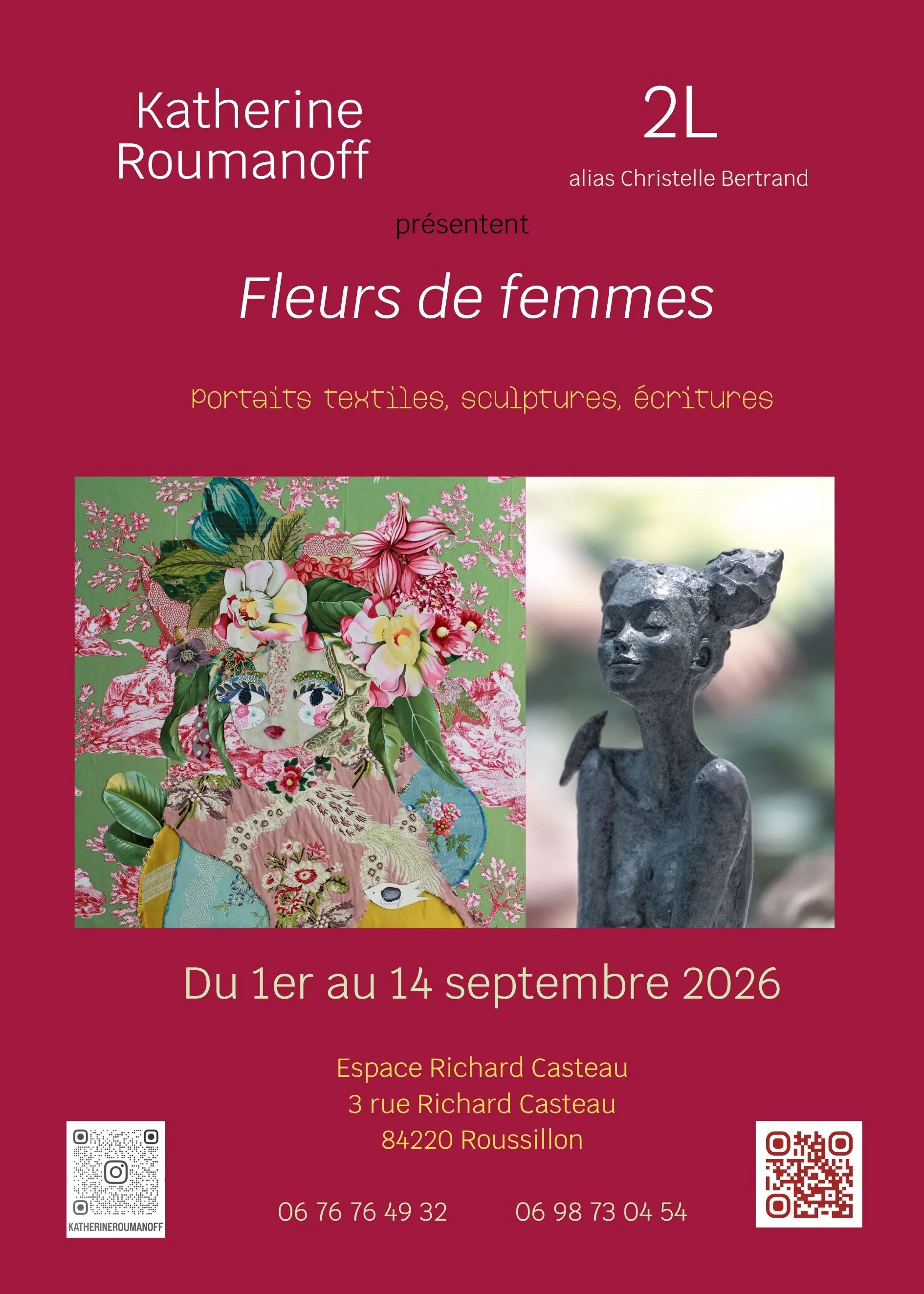 Fleurs de femmes — Espace Richard Casteau, Roussillon, 1-14 sept 2026