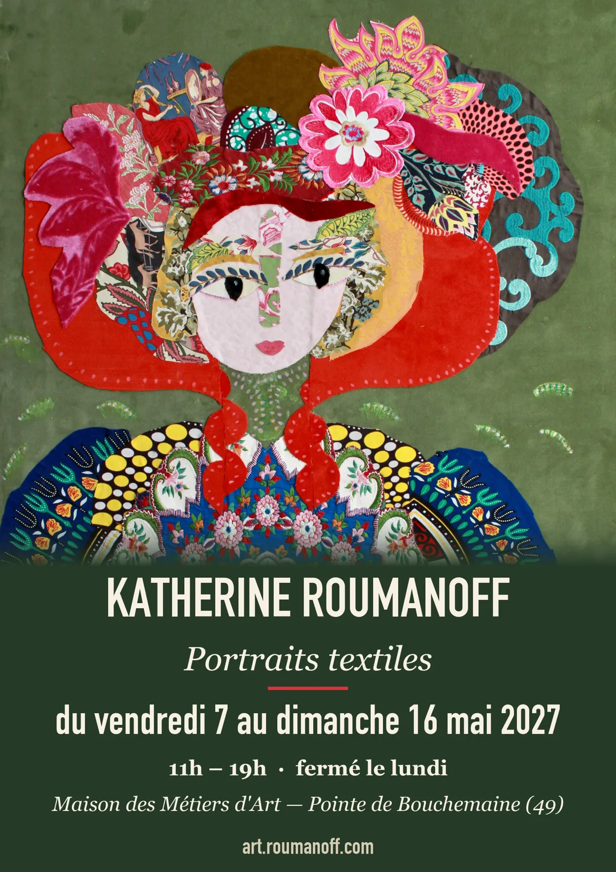 Portraits textiles — Maison des Métiers d'Art, Pointe de Bouchemaine